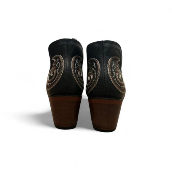 DURANGO WOMEN'S CRUSH™ RAVEN BLACK WESTERN BOOTIES DRD0402 size 6 - Picture 6 of 7